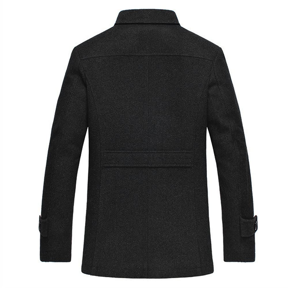 YOUTHUP Cappotto da Uomo in Lana Corto Invernale Spesso Cappotto Giacca Casual Regular Fit