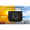 Auto Air Vent Cooling Fan Car Window Windshield Cooler Radiator Solar Powered