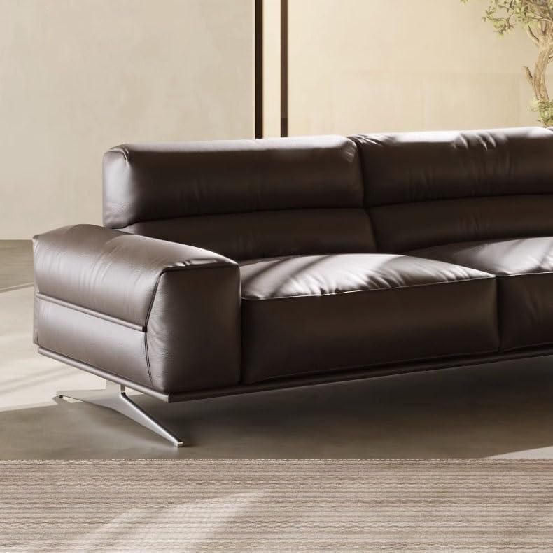 Wooden Skeleton Sofa Italian Living Room Large Three Seat Straight Row Vintage