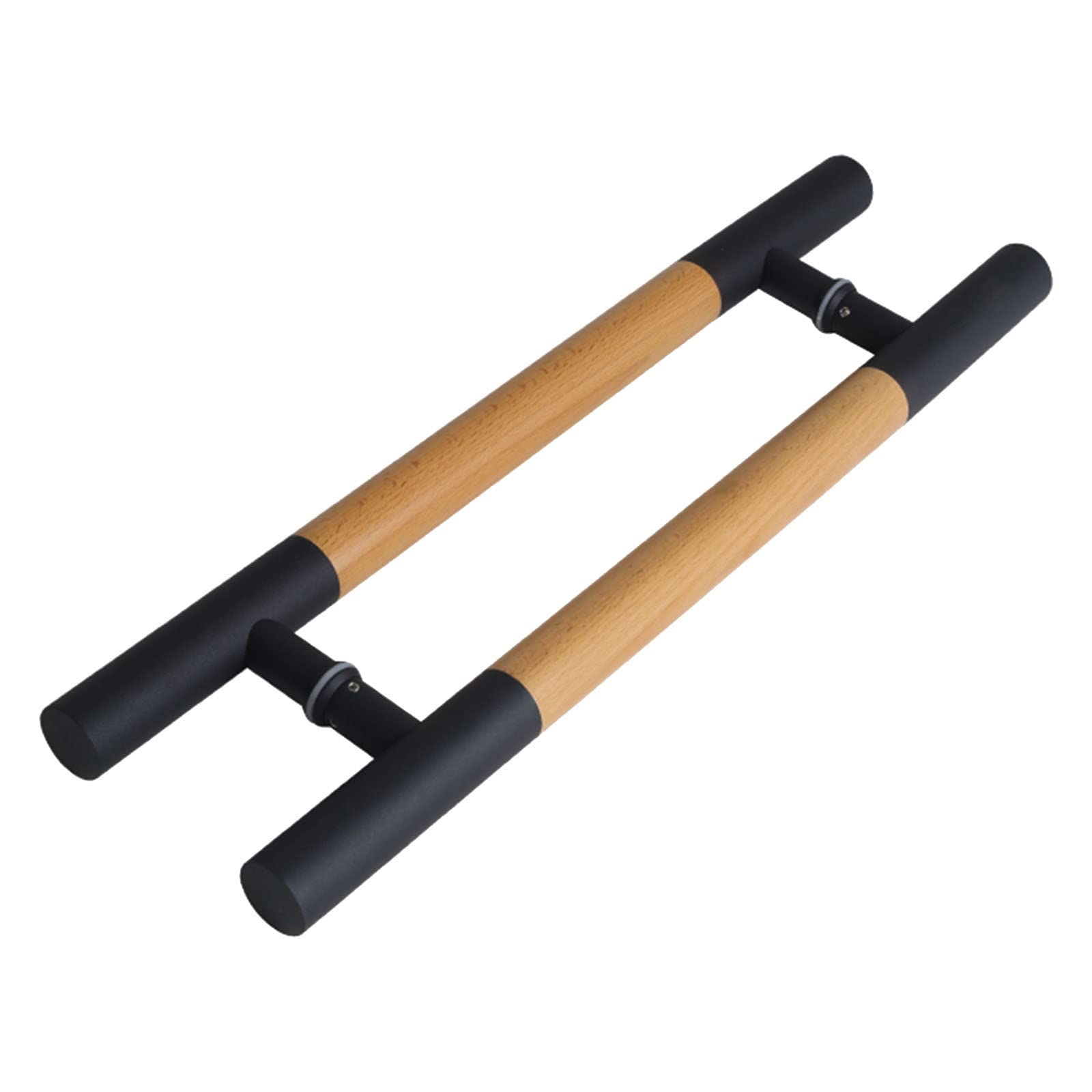 Niusabou B Door Handle Arn, Stainless Steel And Wood Sliding Arn Door Handle, 60-150 Cm, With Mount Kits(,120 Cm 47.2 In)