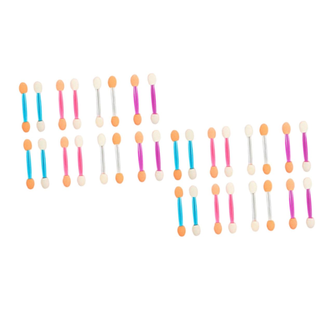 Gogogmee 120pcs Double-ended Latex Eye Shadow Sticks Makeup Girl Eyeshadow Makeup Brush Set