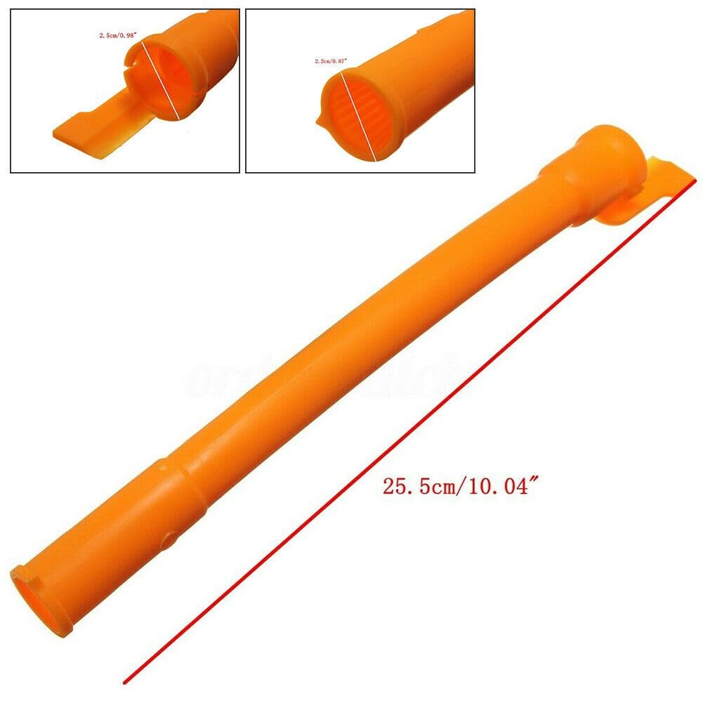 flexiable rubber Oil Dipstick Guide Tube Orange Length 25.5cm Manometer Tube Rubber Hose Tubing drain elastic