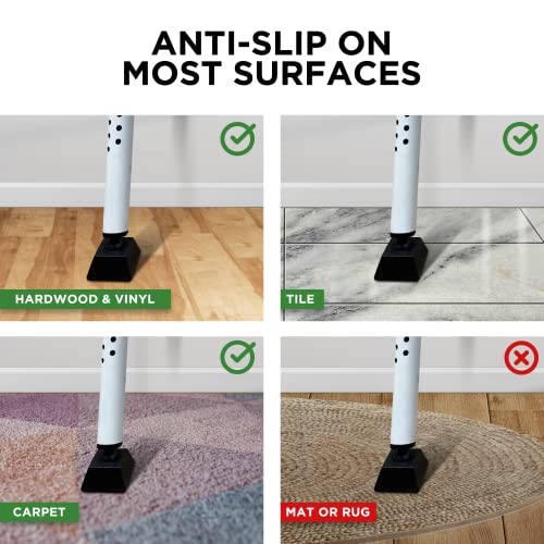 Guard Dog Security Door Jammer - Sliding Door Stopper - Door Security Bar (Teal) (White, Single Pack) #TOP3