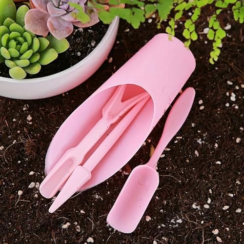 Set Mini Herramientas Jardín 4 Piezas Rosa miniatura 2