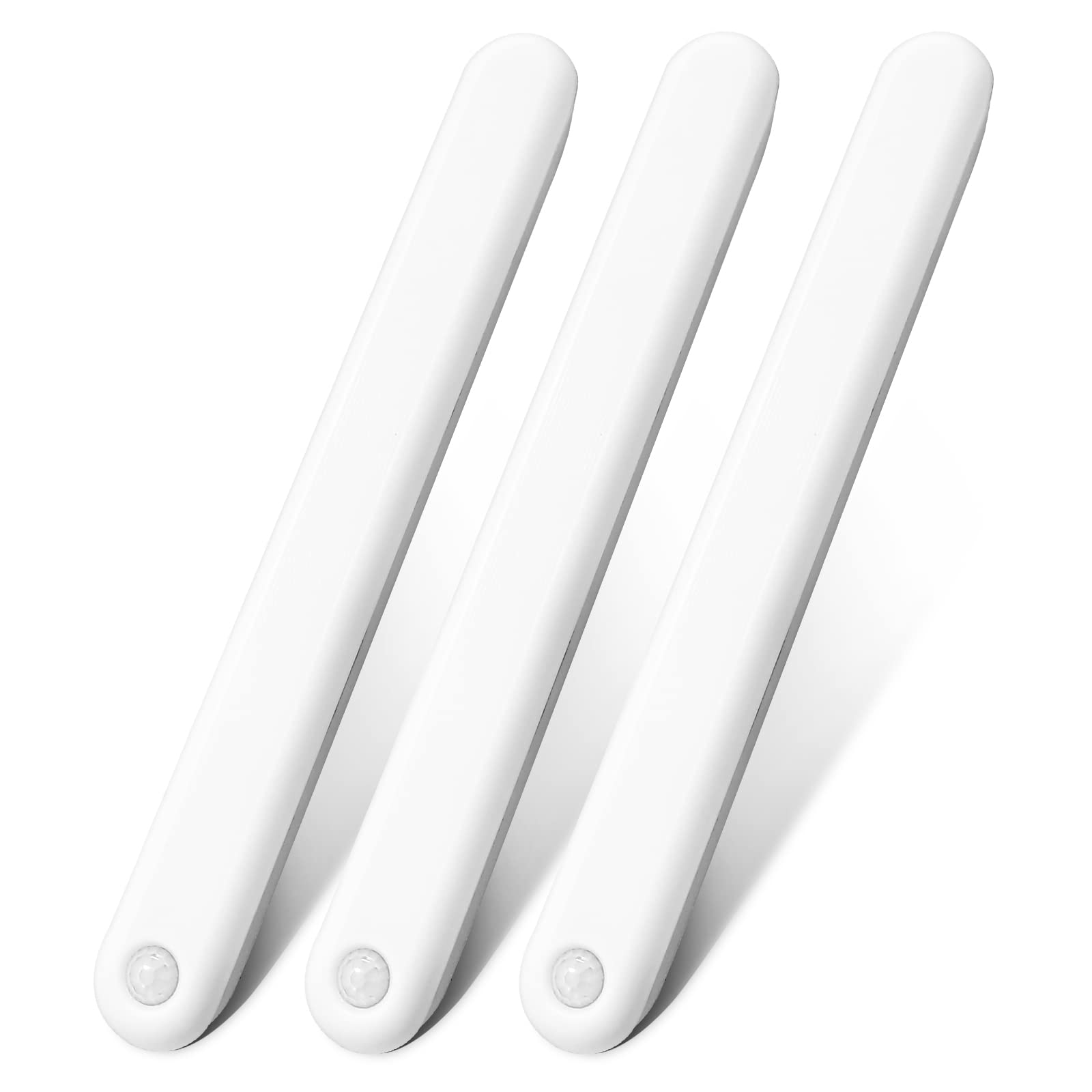 NEWSEE LED Cabinet Lamp,LED Motion Sensor Night Light,Wireless USB Rechargeable Lights for Closet,Cabinet, Kitchen,Wardrobe,Cupboard,Garage,Magnetic Counter Lights Stick on Anywhere (3 Pack)