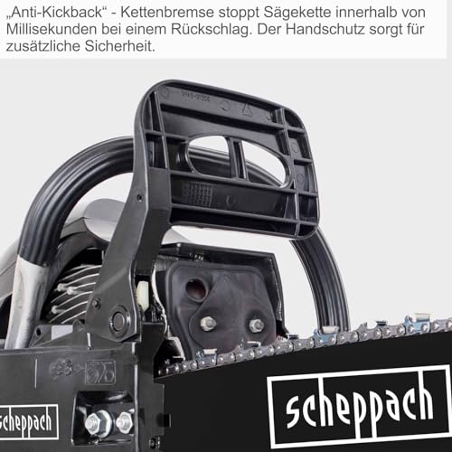 Scheppach Benzin Kettensäge CSP5300 mit 53 cm³ Motor