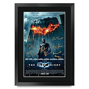 HWC Trading A3 FR The Dark Knight Christian Bale Gifts Posters Printafdruk Handtekeningen Voor De Film Herinnerde Van…