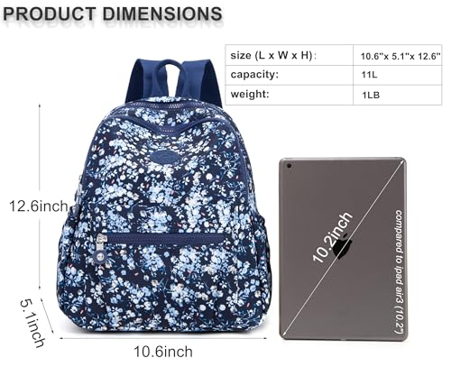 Image of Pealwel Mini Backpack Purse for Women,Small Nylon backpacks for Ladies Backpacks Women Anti Theft Travel Bag (Mini Rose)