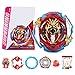 Bey Battling String Launcher, Infinite Achilles Top Burst Launcher Set, DB Left and Right Spin Launcher Compatible with All Bey Burst Series - Red