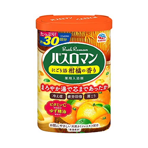 【医薬部外品】バスロマン 入浴剤 にごり浴 柑橘の香り [600g]