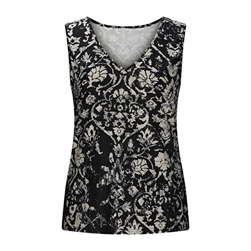 Camisete vintage 2023 sem mangas de algodão gráfico camiseta regata para mulheres verão outono gola