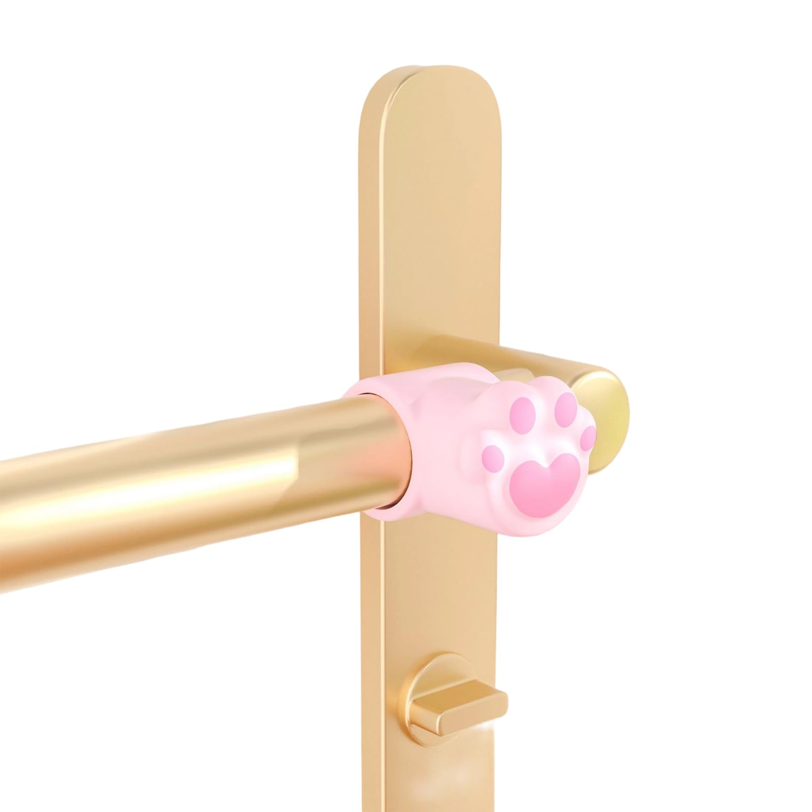 Zbiianxer C 6Pcs Lovely Ats Paws Silicone Door Stoppers Nonslip Shock Absorbing Handle Buffer Protectors For Home Decoration Handle Guard