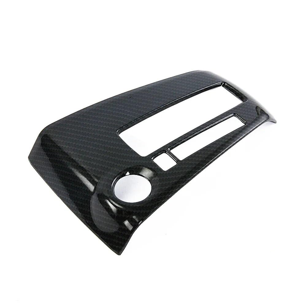 Xfheqmd Carbon Fiber Car Interior For Nissan For Kicks 2016-2020 Car Interior Mouldings Gear Lever Head Shift Knob Cover Trim(Carbon Fiber)