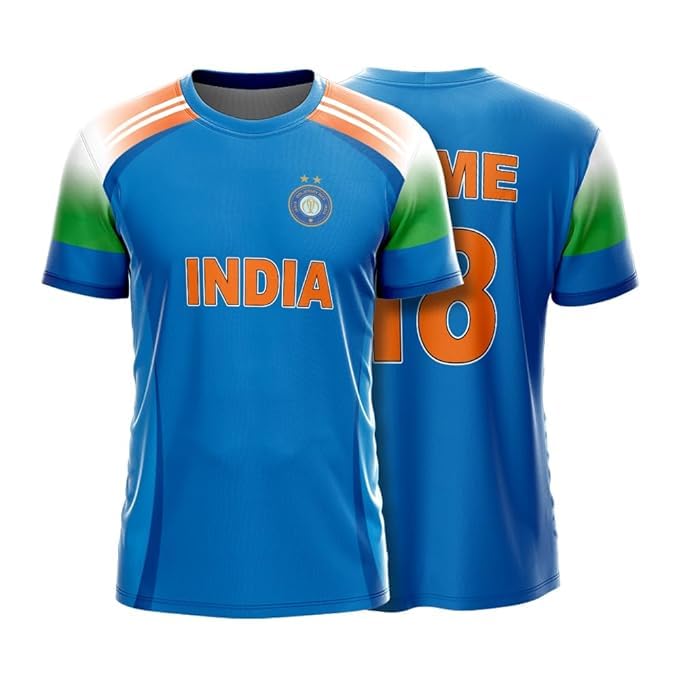 India 2024-2026 World Cup Cricket Jersey with Custom Name & Number | Indian Cricket Team ODI Fan Jersey | Men, Women & Kids | Sizes 2Y–4XL | Lightweight Breathable Sports T-Shirt-image-47