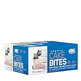 Optimum Nutrition Protein Cake Bites, Whipped Low Sugar Protein Bar, Flavor: Blueberry Cheesecake, 12 Count