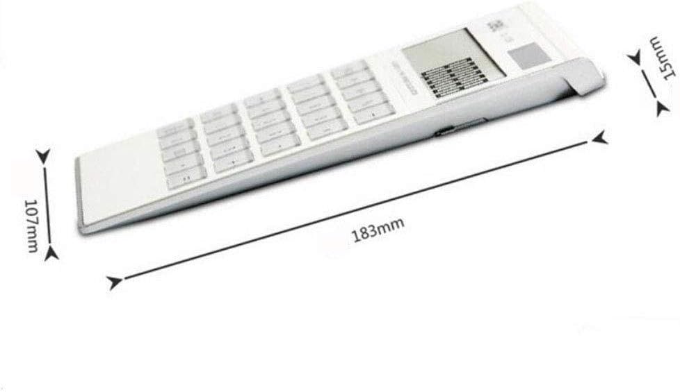 Scientific Calculator Solar Portable Large Screen Display -Thin Calculator 12-Digit Power White 183 * 107 * 15mm