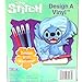 Tara Toy Disney Stitch Design A Vinyl Surfing Edition DIY Coloring Craft Set with Washable Markers Creative Toy for Ages 4+ Official Product