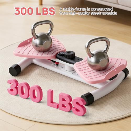 PEAYLI Waist Twister Machine Exercise, Ab Twister Board with the Smart LCD Digital Monitor, 300lbS Capacity & 20dB Ultra-Quiet, Anti-Slip Home Gym Workout Equipment for Women Belly Fat