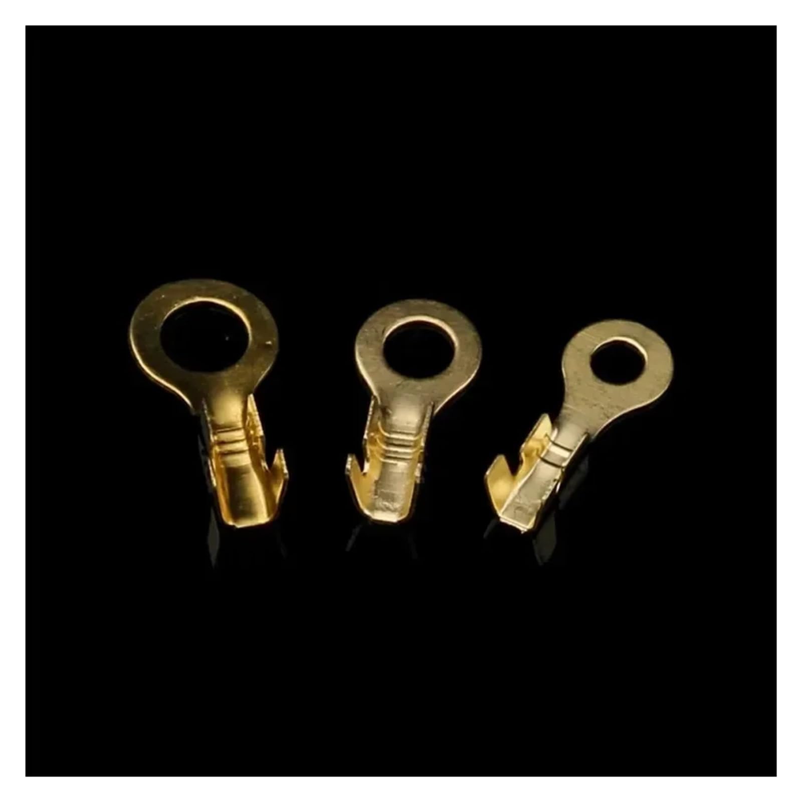 Set mit 150 Ringkabelschuhen, Schnellverbinder, Messing, Crimpklemmen, M3/M4/M5/M6/M8/M10