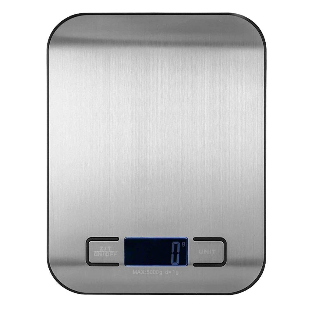 Balance de Cuisine numérique, Balance de Cuisson électronique en Acier Inoxydable, Balance de Pesage Alimentaire au Design Mince et élégant pour la Cuisine,