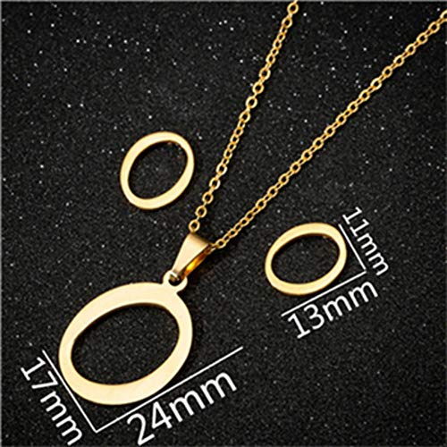 Gold Stainless Steel Name Letter Necklaces Women Girls Jewelry Kids Alphabet Initials Collares Gifts|Pendant Necklaces|Letter Necklace for Women