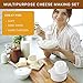Gouda Hard Cheese making Mold Large For Press Cow Goat Milk Cheesemaking Cow Goat Milk Cheese making kits and supplies Cheesecloth Cheese kitchen Tools