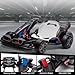 JoyWheels Licensed BMW Electric Go Kart, 24V Drift Kart with 400W Motor, Outdoor Driftable Kids Race Pedal Go Karting Car w/Adjustable Seat, Lights, for 6 Years Old, Black
