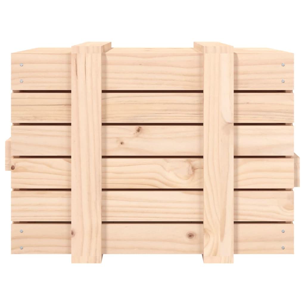 Genérico - Caja de almacenamiento (58 x 40,5 x 42 cm, madera maciza de pino, caja de almacenamiento con tapa para organizar alfombras, cojines y objetos cotidianos, marco resistente y estable, manual