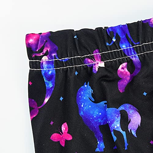 Slaixiu 4 Pack Leggings For Girls Soft Comfortable Leggings For Kids In 3T To 12 Years Ankle Length Girls Printed Leggings Yoga Pants（Jklf-85） #TOP3