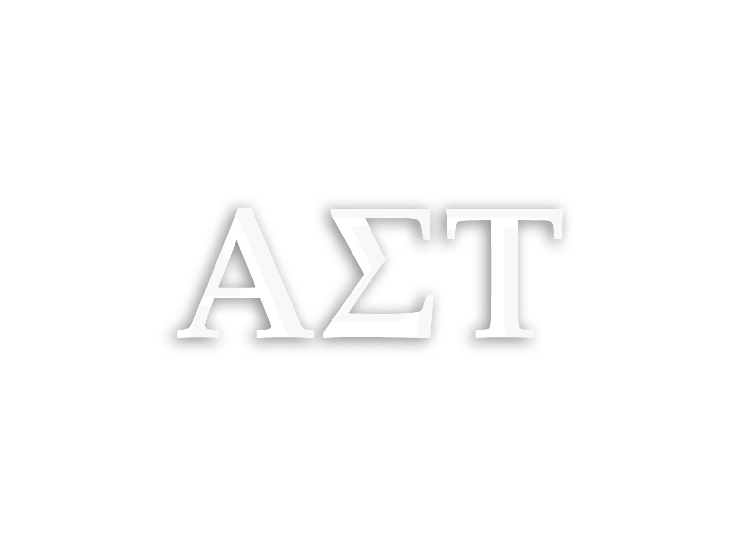 Officially Licensed Alpha Sigma Tau 8" x 3" Window Decal White mholle148