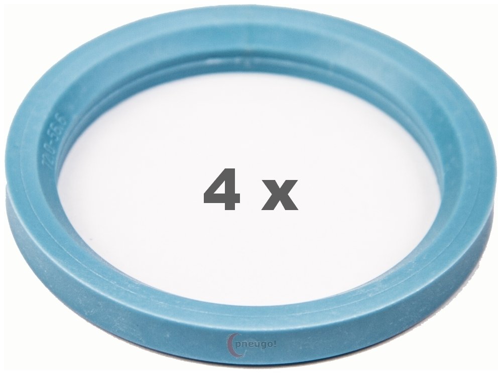 Cerchi In Lega 4 Anelli Di Centraggio Pneugo! 72.0 Mm - 65.1 Mm Per Cerchi In Alluminio Anelli Per Cerchi