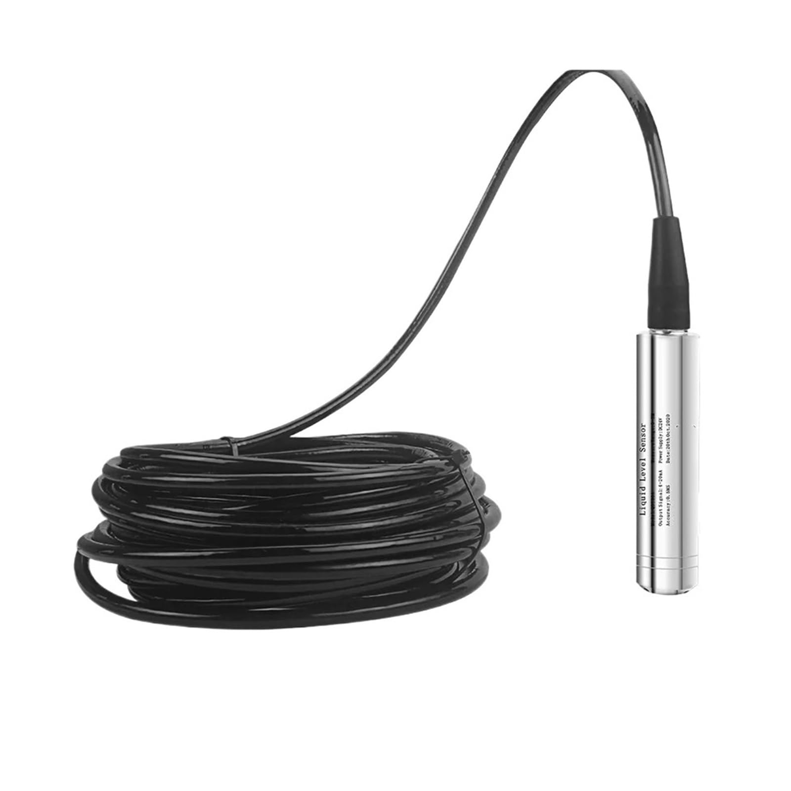 KACOME Level Transmitter 150M Range Hydrostatic 4-20mA 0-10V 0-3.3V RS485 Output Water Pressure Level Sensor 120M 130M(130mRange130mCable,0-10V)