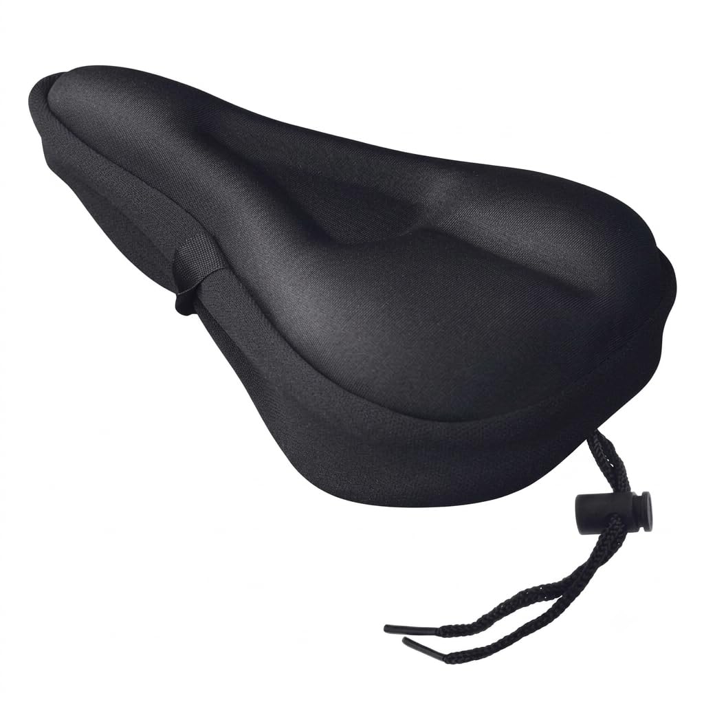 Wavva® New Special Designing Heavy Bicycle Silicone Saddle Seat & Cycling Cushion Pad Bike Cover(Black)-image-26