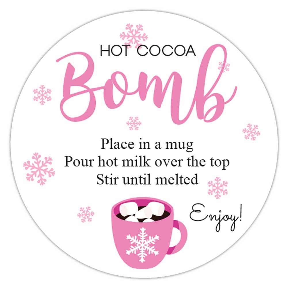 amazon-com-1-9-inch-stickers-hot-cocoa-bomb-instructions-60-labels-pink-office-products for Hot Chocolate Bombs Instructions Free Printable Amazon.com: 1.9 Inch Stickers Hot Cocoa Bomb Instructions 60 Labels (Pink) : Office Products for Hot Chocolate Bombs Instructions Free Printable