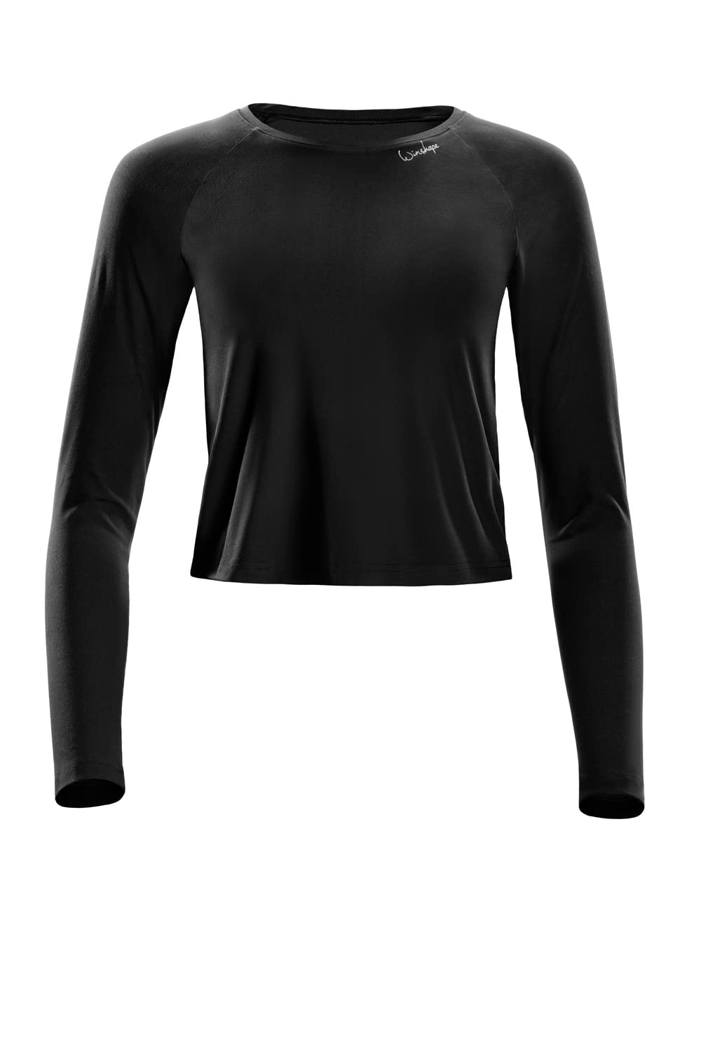 WINSHAPE Haut À Manches Longues Léger et Doux Cropped Aet119ls, Style Ultra Doux T-Shirt de Yoga Femme