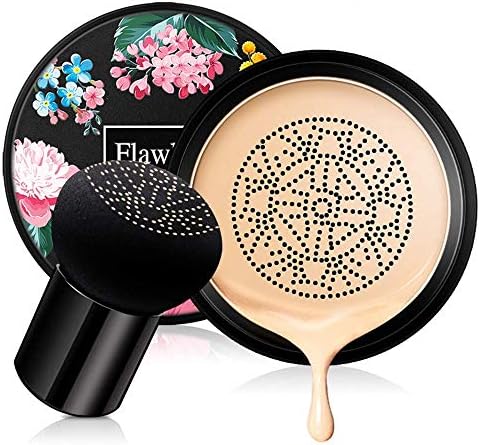 Mushroom Head Air Cushion BB Cream,Concealer Lasting Nude Makeup Moisturizing Pigment CC Liquid Foundation, Even Skin Tone Makeup Base Primer（Natural）