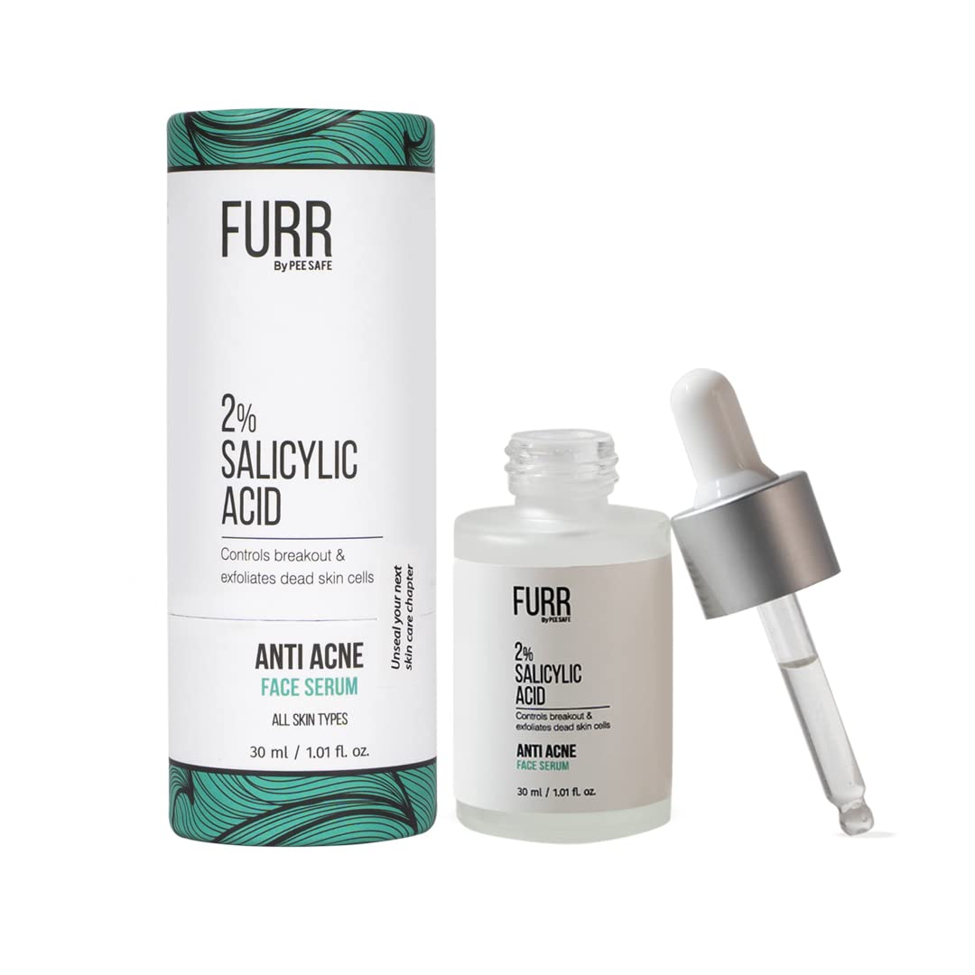FURRBy Pee Safe Anti Acne Face Serum | Controls Breakouts & Exfoliates Dead Skin Cells - 30ml