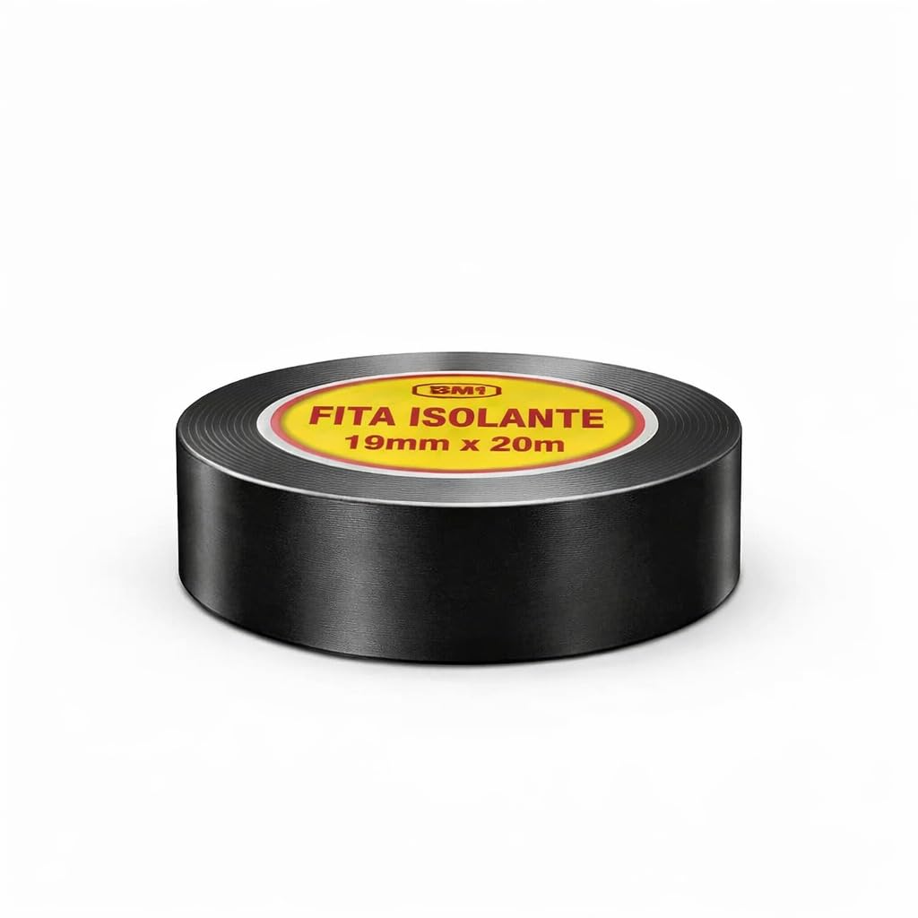 Kit Fitas Isolantes Isoflex 19mm x 10m Anti-Chama | Alta Resistência, Segurança Elétrica e Uso Profissional (1)