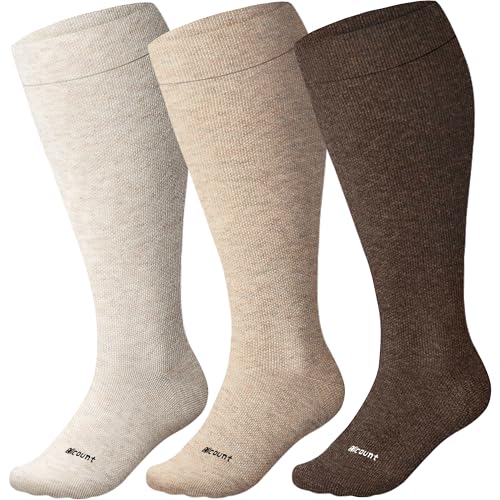 Blicount Cotton Wide Calf Compression Socks