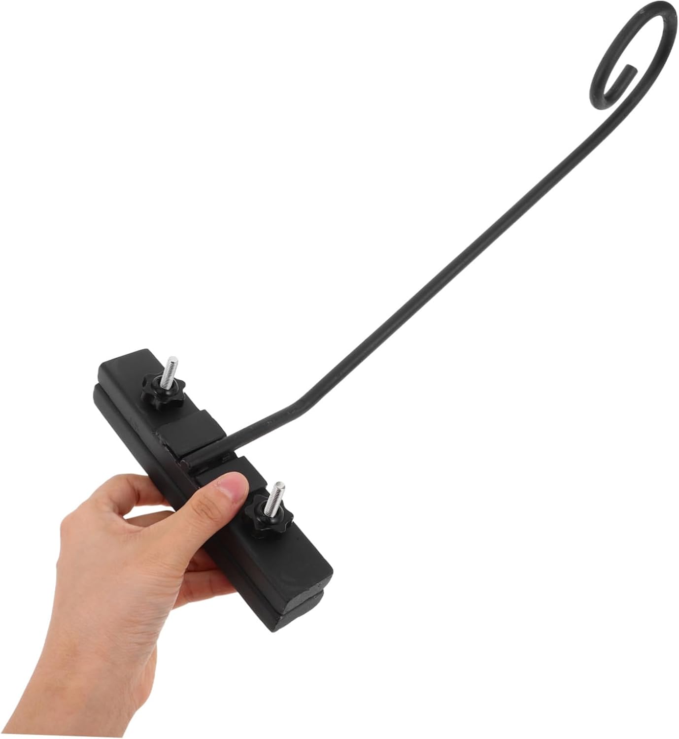 Metal Hanging Flower Pot Rack Heavy Duty Outdoor Bracket for Railing Deck Balcony Garden Versatile Planter Holder for Baskets Pots Installation