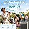 TONOR 2.4G Wireless Microphone & Receiver, Rechargeable Karaoke Microphone for Singing, 50ft / 15m Range, Cordless Handheld Mic System for Home Party, Birthday, TW-210 #5
