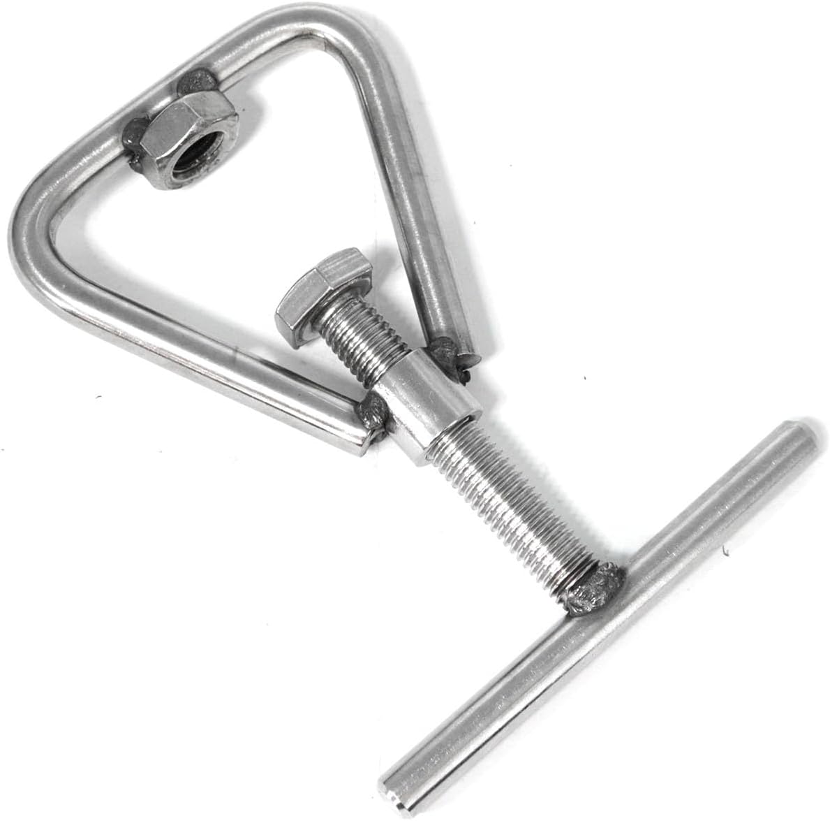 heyous 95x90mm Silver Stainless Steel Nutcracker Shell Opening Tool for Cracking Black Walnuts Hazelnuts Hickory Nut