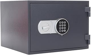 Profirst Feuerschutztresor Versal Fire 40 Elektronikschloss Notöffnung 60 minütiger Feuerschutz Kunststofflade inkl. Befestigungsmaterial