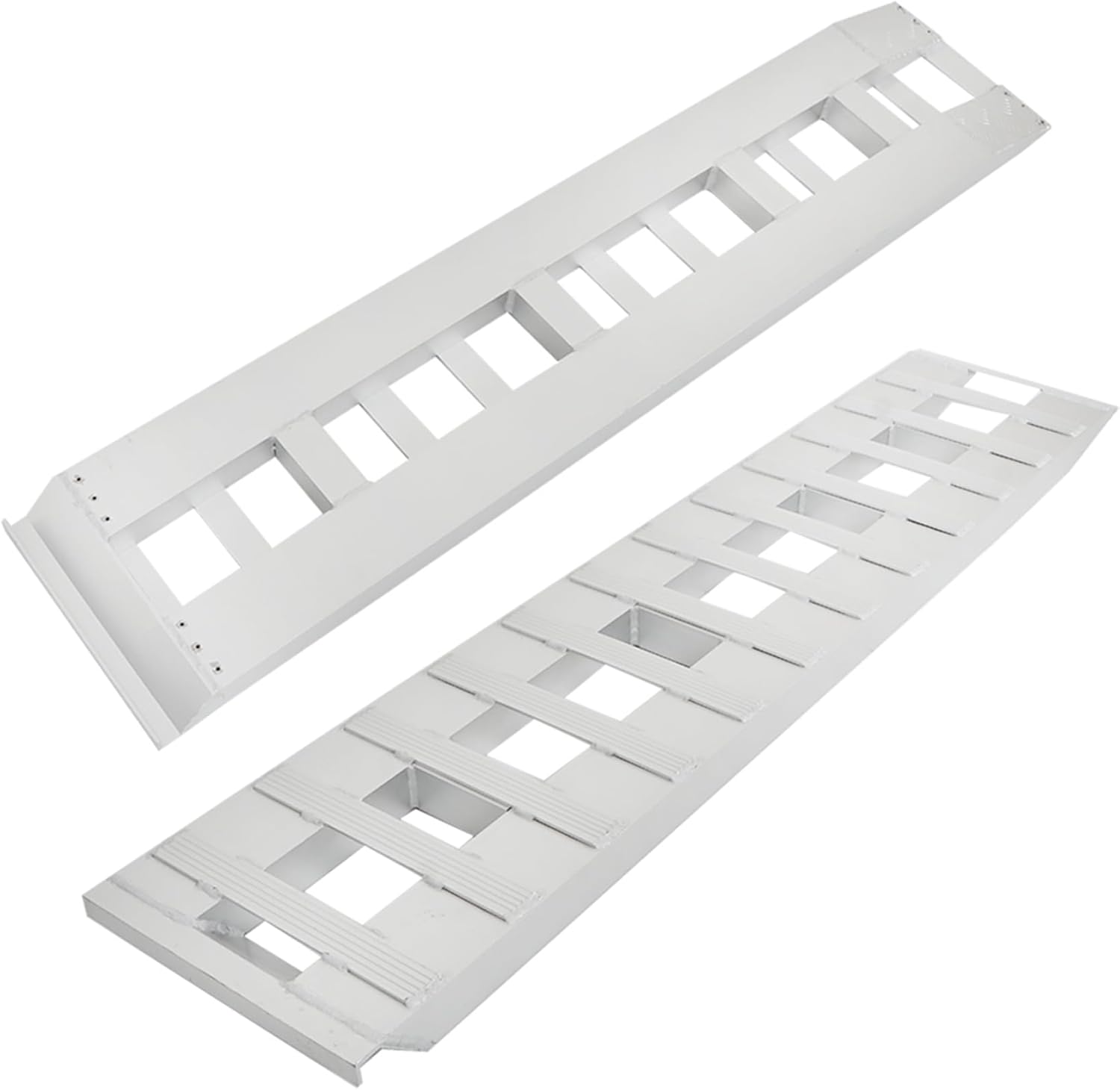 GXYWADY 72x14 inch Aluminum Ramps Hook attaching end Knife Foot Truck Car Trailer Ramps