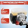 2-Stroke 2.3HP Outboard Motor, 52CC Gas-Powered Outboard Motor Fishing Boat Engine Manual Pull Start Marine Inflatable Fishing Boat Outboard Engine Motor for Inflatable Fishing Boats Yachts