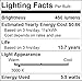 ENERGETIC SMARTER LIGHTING 40W Equivalent A19 LED Light Bulb, Warm White 3000K, E26 Standard Base, ETL/UL Listed, Non-Dimmable LED Light Bulb, 4-Pack