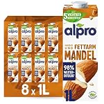Alpro – Alpro Mandeldrink Original – 8x1L – Vegan – Glutenfrei – Fet