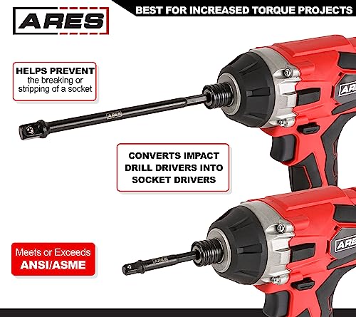 image for ARES 70382-6-Piece 3-Inch and 6-Inch Impact Grade Socket Adapter Set -