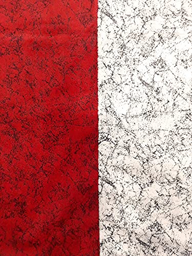 Image of Home Sajja Premium Velvet 1 Diwan Sheet, 2 Bloster with Dori, 5 Cushions Cover, Size- 60 x 90, Colour-Red & White