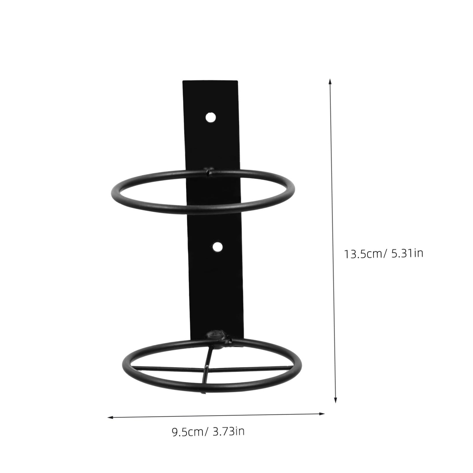 POPETPOP Portabottiglie da Muro in Ferro 6Pezzi per Vino e Birra, Espositore Singolo Design a Sospensione per Natale Regalo